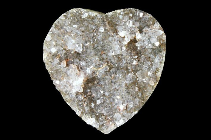 Quartz Crystal Cluster Heart - Uruguay #128699